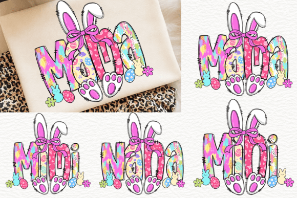 Brushstroke Mama Nana Mimi Mini Bundle: The Ultimate Easter Design for Family Matching