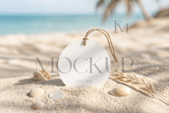 Elevating Brand Perception with the Circle Thank You Tag Mockup