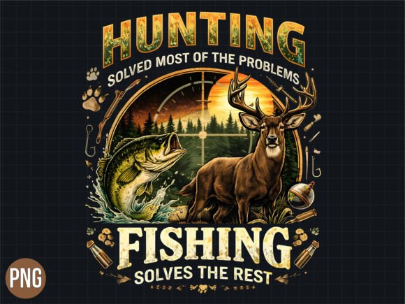 Elevating Outdoor Branding with High-Resolution Hunting and Fishing PNG Assets