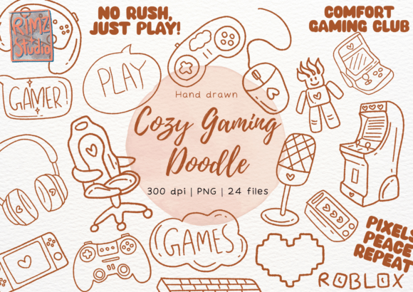 Embracing the Aesthetic: The Rise of Cozy Gaming Doodle Hand Drawn Art in Digital Design