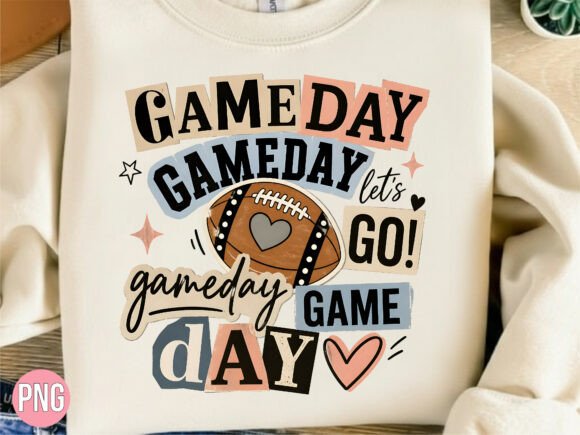Evaluating Retro Football Game Day Typography PNG for Creative Projects
