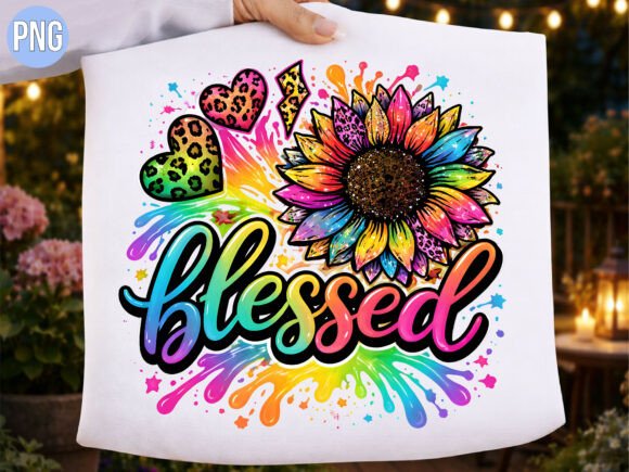 Evaluating the Blessed Rainbow Sunflower Heart PNG for Creative Projects