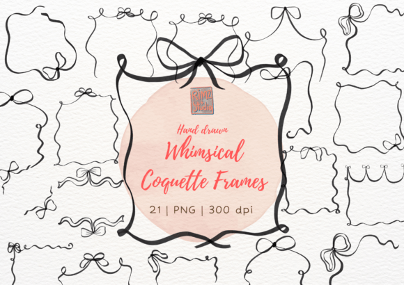 Evaluating the Hand Drawn Whimsical Ribbon Frames Set for Creative Projects