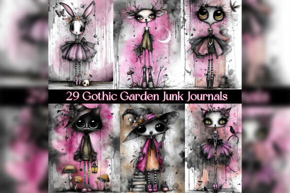 Gothic Autumn Garden Junk Journals