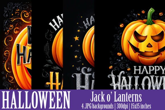 Halloween Jack O Lantern Backgrounds S1: Elevate Your Spooky Season Designs