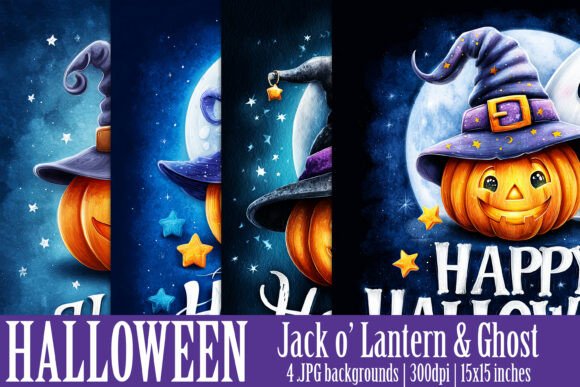 Happy Halloween Backgrounds, S1: Elevate Your Spooky Designs with High-Quality Assets