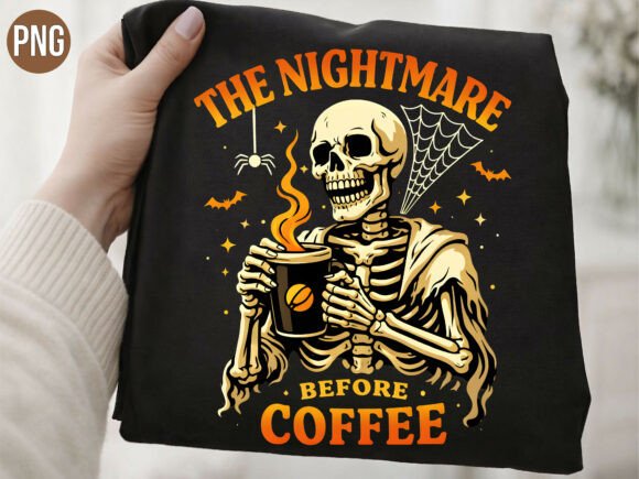Integrating the Nightmare Before Coffee Skeleton PNG into Your Creative Workflow