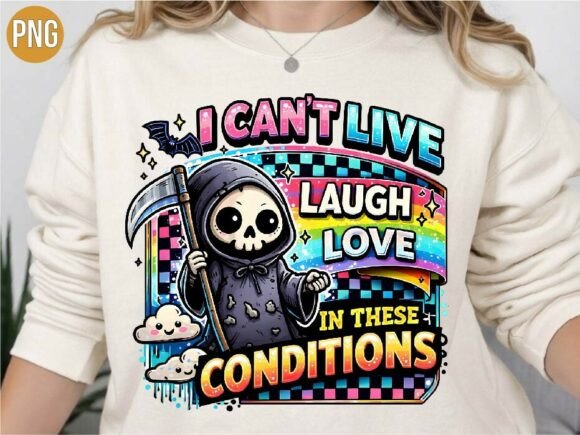 Live Laugh Love Grim Reaper Shirt Design