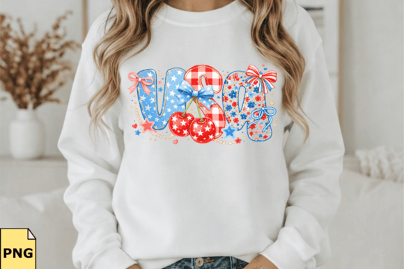 Preppy Usa PNG Coquette Gingham Floral: Elevating Sublimation and Digital Design