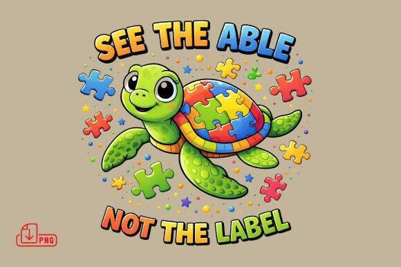 See the Able Autism PNG Awareness Design