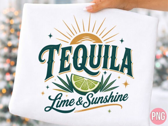 Tequila Lime Sunshine Shirt PNG